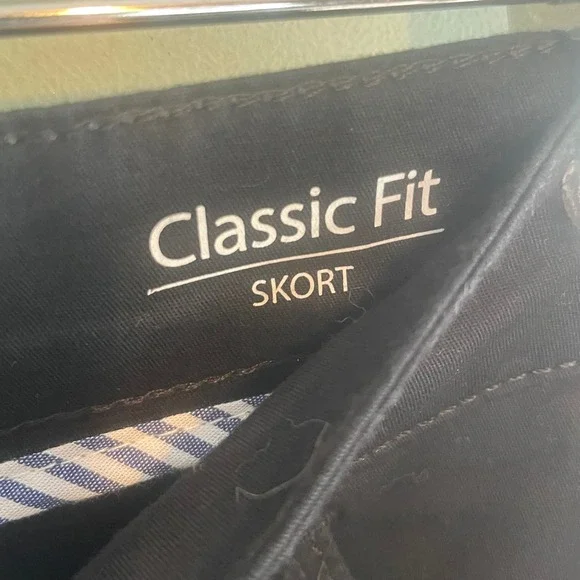 Croft & Barrow Womens Classic Fit Skort Black Stretch Cotton Size 14 RN73277 - Picture 5 of 6